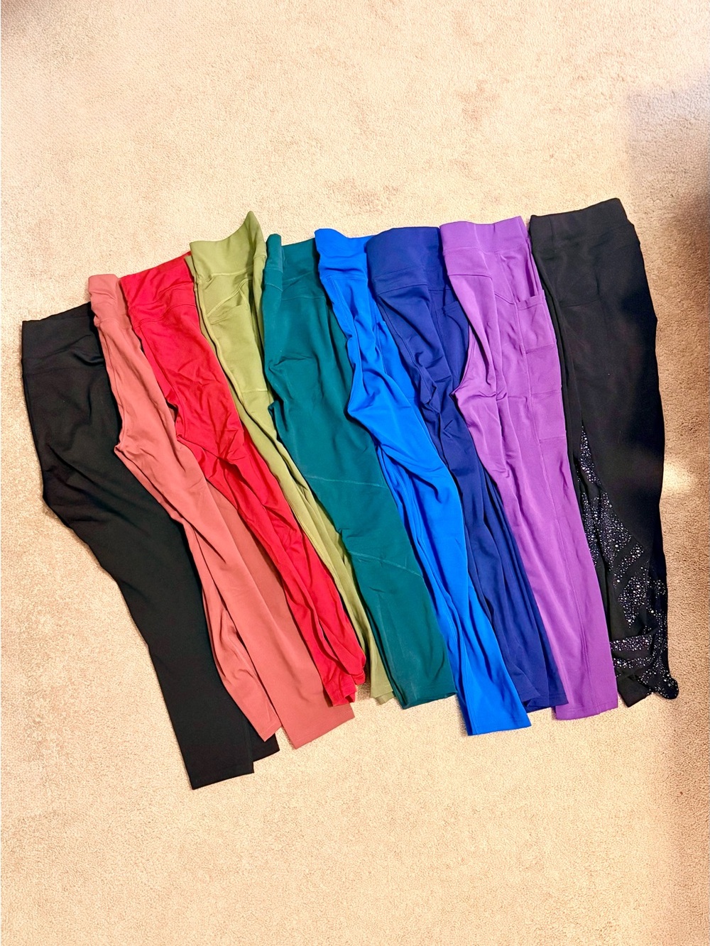 POP Fit Stella Full Length Leggings Lot (9 pairs)